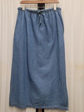 Denim Maxi Skirt